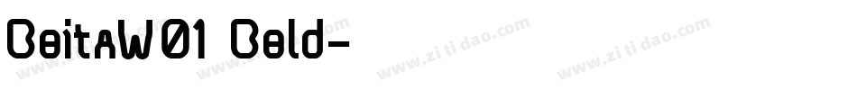 BoitaW01 Bold字体转换